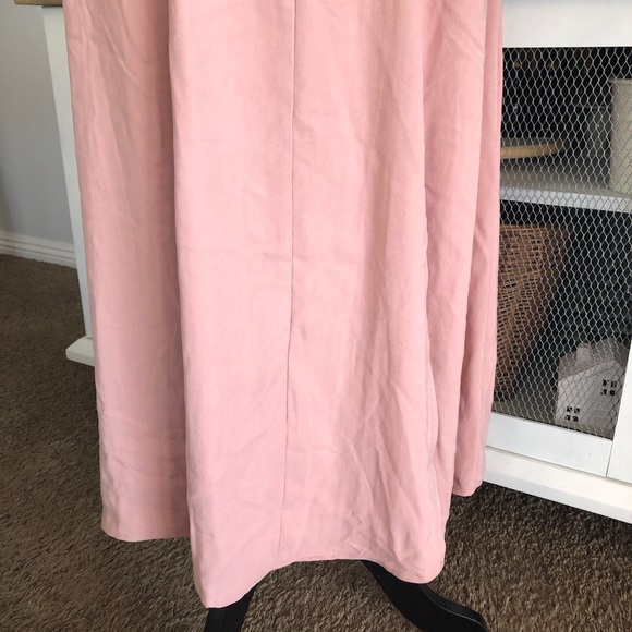 MNG by MANGO Minimalist Pink Maxi Dress Sz 2 - Picture 9 of 14